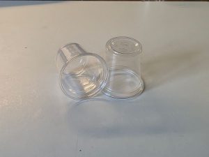 Applicatore per sanguisughe in plastica trasparente 3 cl